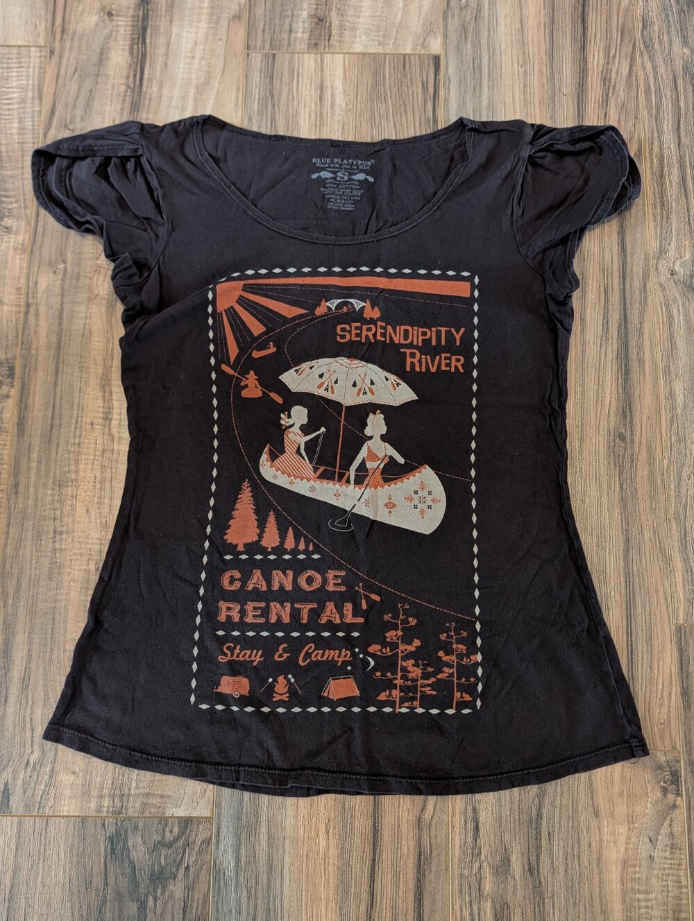 Rare Vintage Modcloth Serendipity River Tee